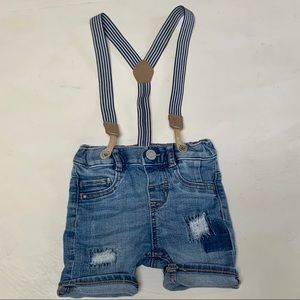 H&M Baby Shorts and Suspenders Set